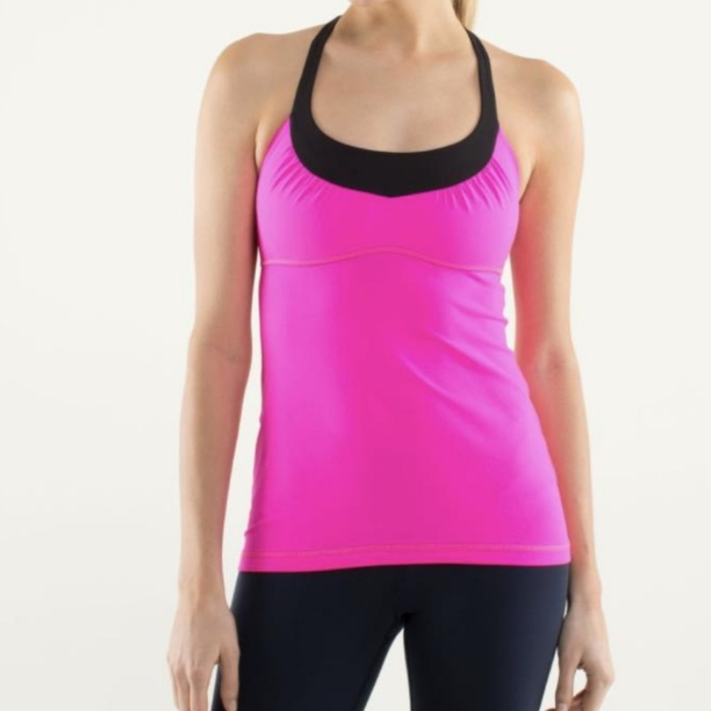 Lululemon athletic yoga training lined tank top